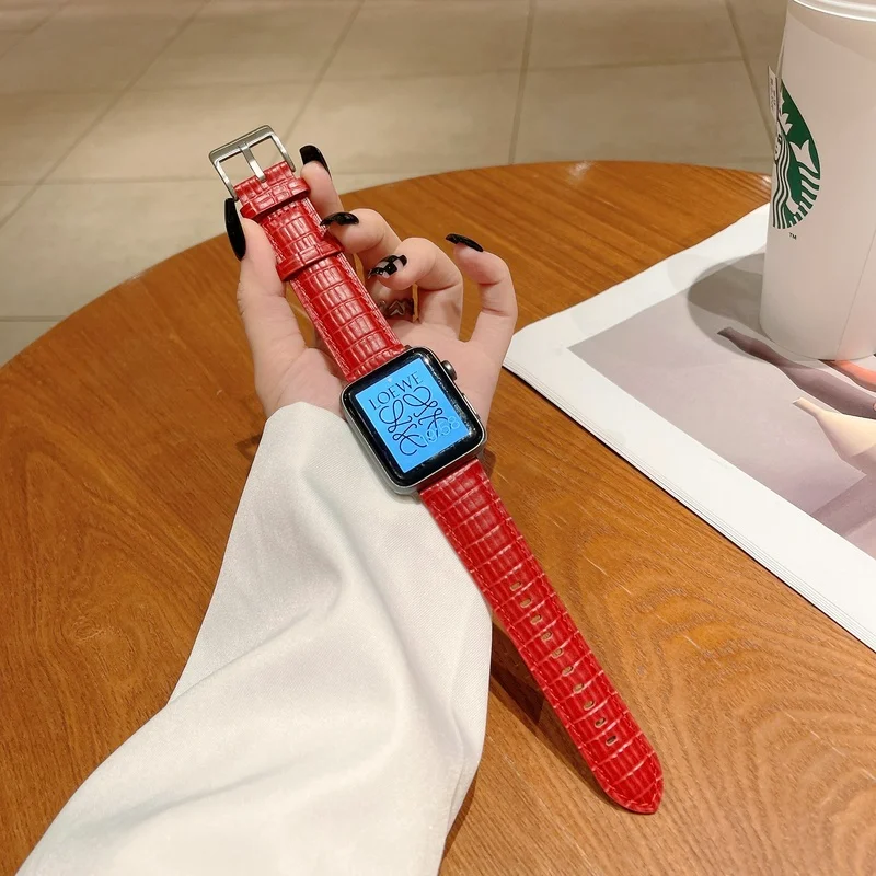 

Ремешок кожаный для Apple Watch Band, спортивный браслет из экокожи для iWatch series 3, 44 мм 40 мм 42 мм 45 мм 41 мм 38 мм 44 мм