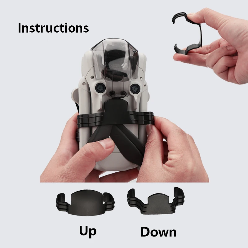 Support d'hélice DJI Mini 3/4 Pro - Stabilisateurs d'ailes, sangle fixation
