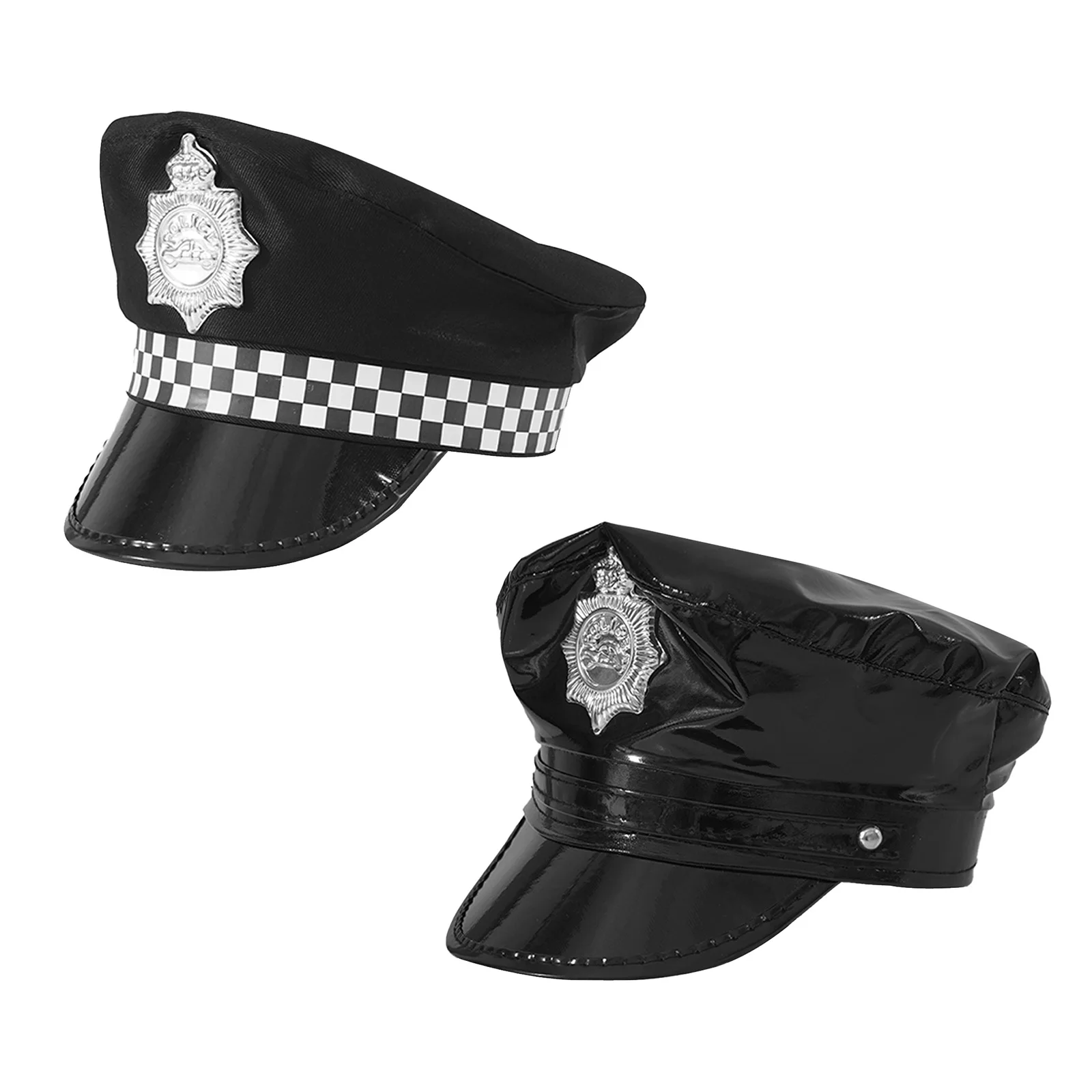 Accessoires d'habillage Casquette de flic / police noire pour adultes -  Habillage de