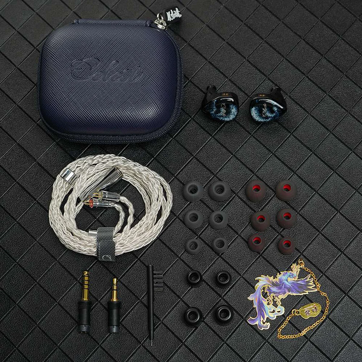 Celest Relentless 하이브리드 드라이버, HiFi 유선 인이어 모니터, 3.5 + 4.4mm, 교체 가능한 플러그, 분리형 2 핀 이어폰, 1DD + 6BA