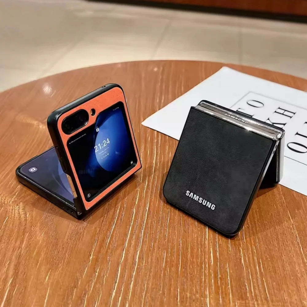 Samsung Matte Suede Leather Business Protection Phone Case