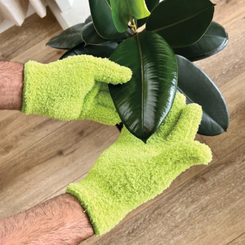 1pc Non Shedding Microfiber Dusting Gloves-Stretchable & Breathable Cleaning Gloves, Non-Waterproof for Cars, Home, Kitchen