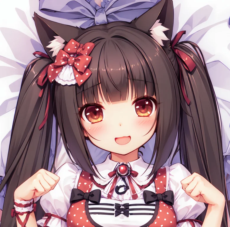 

Anime NEKOPARA Chocolate Vanilla Dakimakura 2WAY Hugging Body Pillow Case Cosplay Japanese Pillow Cushion Cover Bedding Gifts LM