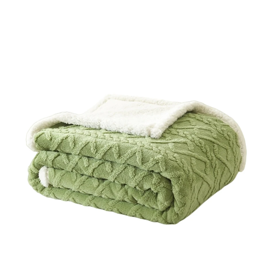 

Thickened Lamb Wool Blanket Office and Household Leisure Blankets A Tapestry Blanket Tafurong Three Sizes Twelve Styles