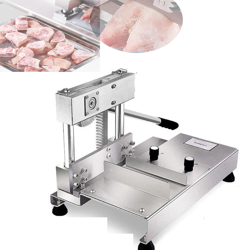 

Stainless Steel Commercial Meat Bone Band Saw Cutting Machine Manual Meat Fish Cutter