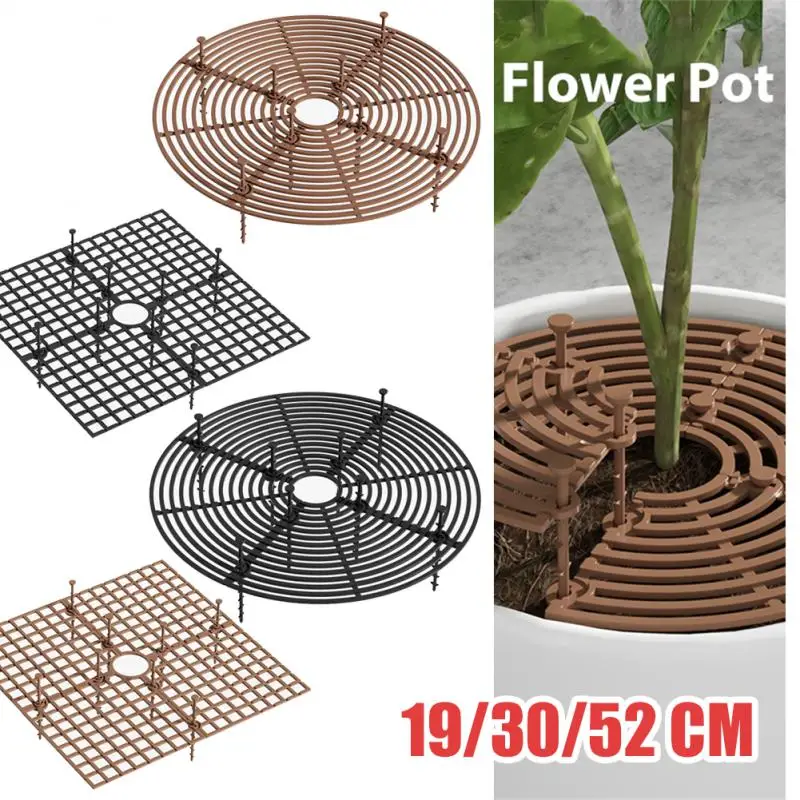 Plant Pot Soil Guard Nails Plant Pot Grid Flower Cover Baby Safety Mouse Protector Repel Cats Garden Household plant pot grid