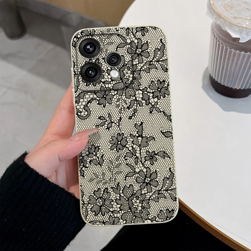 Elegant Floral Soft Silicone Lightweight Case