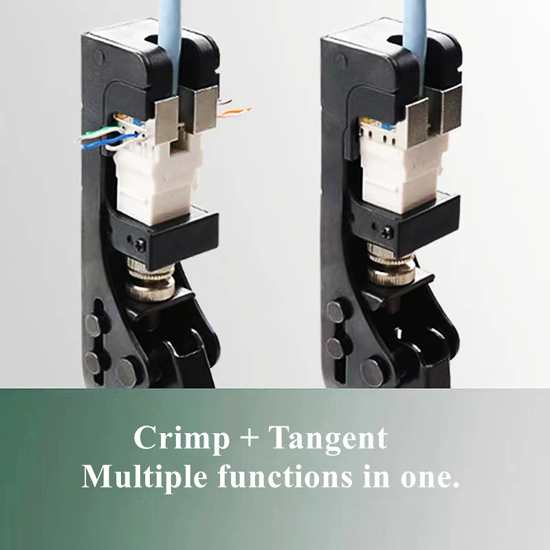 Htoc 180 ° Módulo de Rede Fio Cortador Rj45 Módulo Quadro Fio Cortador Ferramenta Terminação para Cat5 Cat6 4-pair Utp Jacks - Imagem 3