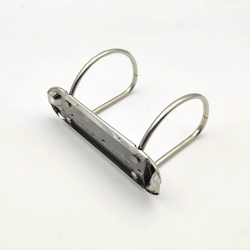 65mm D Shape Binder Clips DIY Notepad Metal Binder Clip Loose-leaf File Folder Binding Hoops 2 Rings Notebook