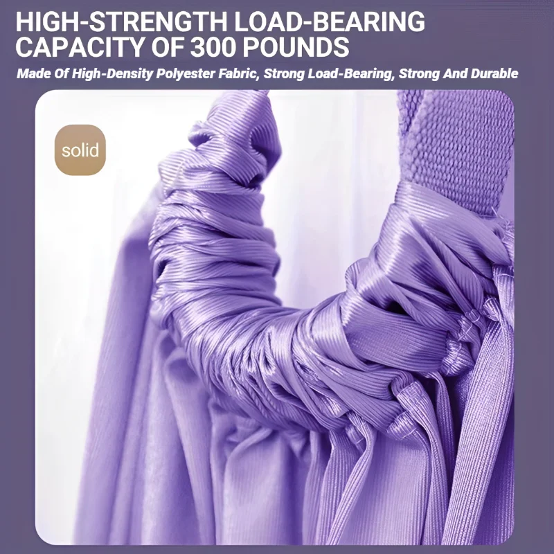 Yoga Strap Adjustable Aerial Air Pull Rope Women Hanging Hammock Stretch Leg Splits Trainer Female Gym Belt Stretching Fitness