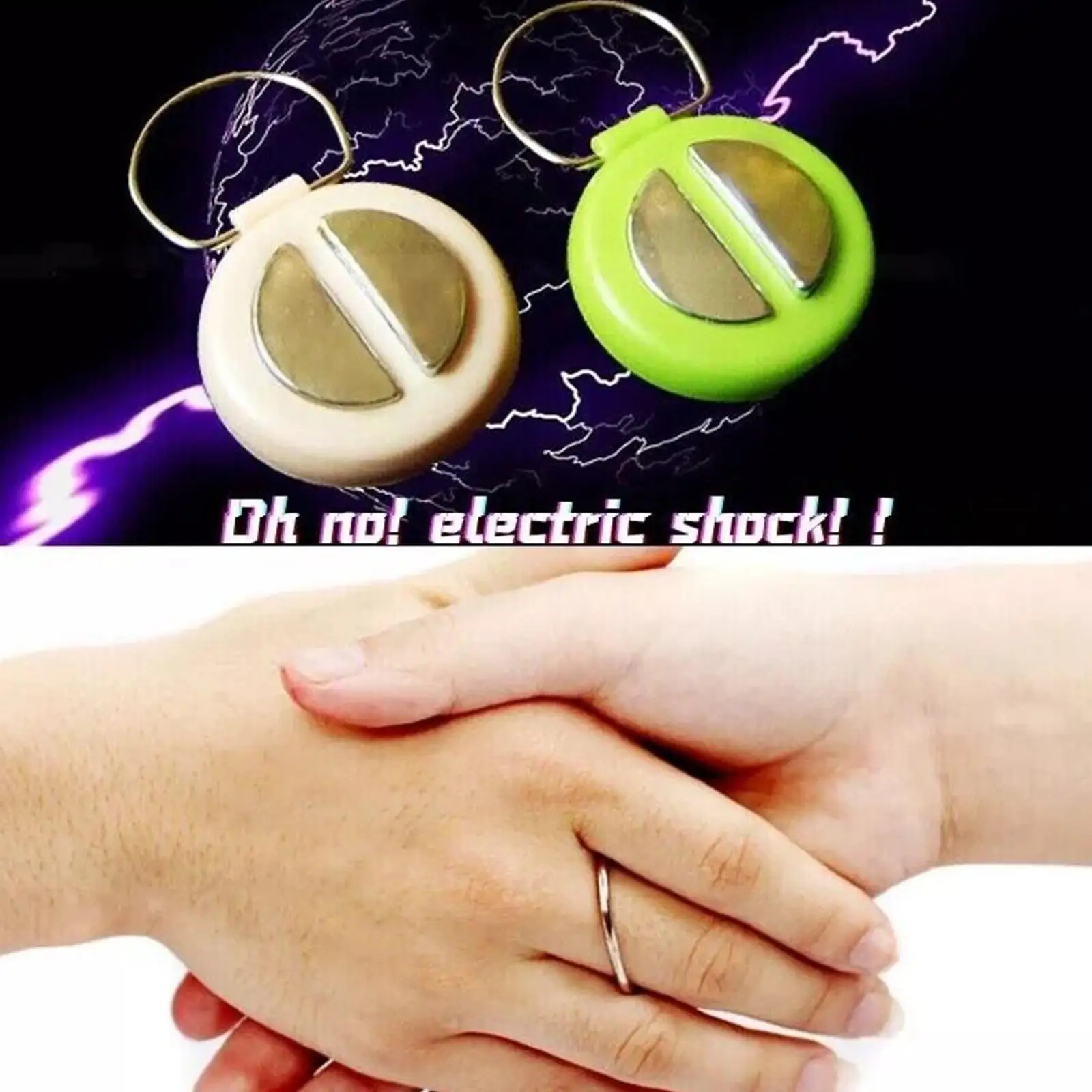 1pc Electric Shock Handshake Prank Buzzer Entertainment Toy To Funny Find Prank Safety Toys Aniti-stress Mini Port Q2f0