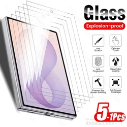 Premium 9H Clear Tempered Glass Screen Protector - 5Pieces (Transparent)