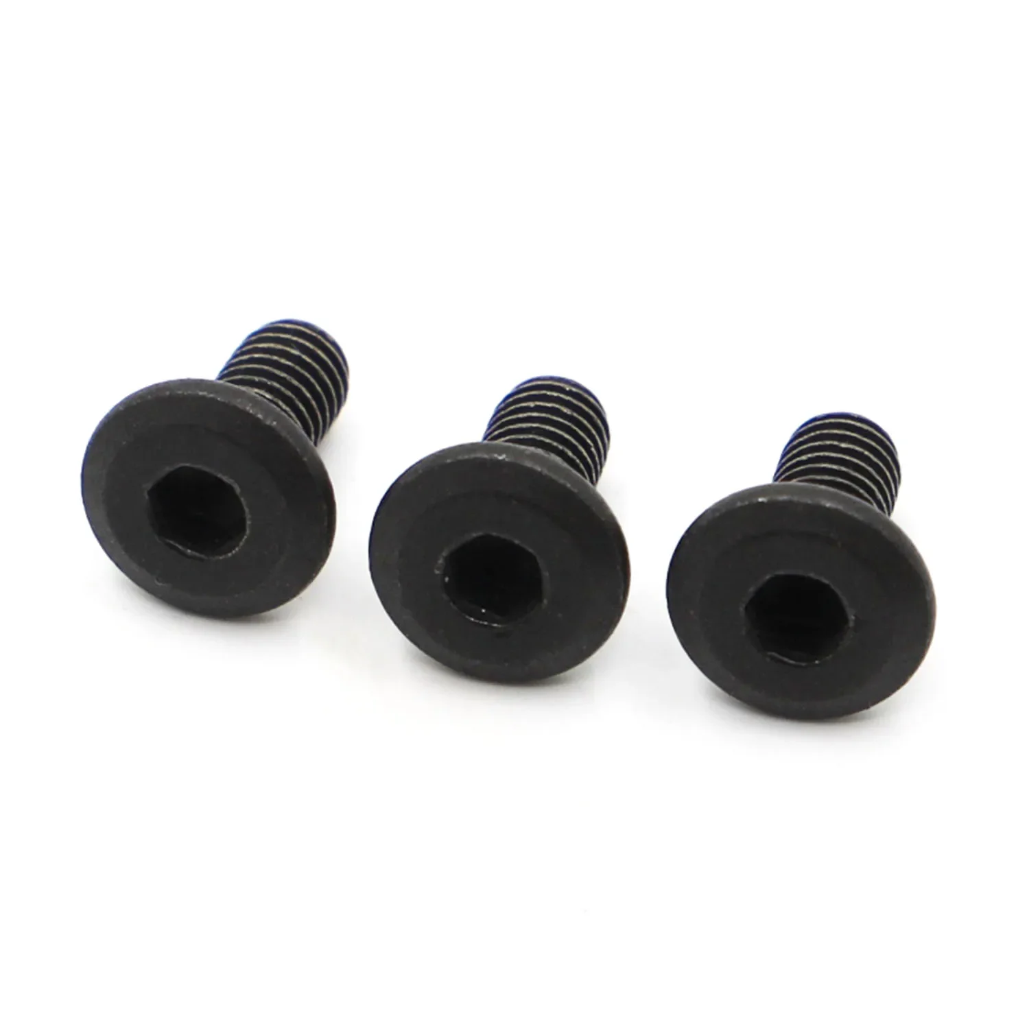 5/10Pcs Black Carbon Steel Hypotenuse Flat Head Hex Drive Screw Down Side Furniture Screws Bolts M5 M6 M8