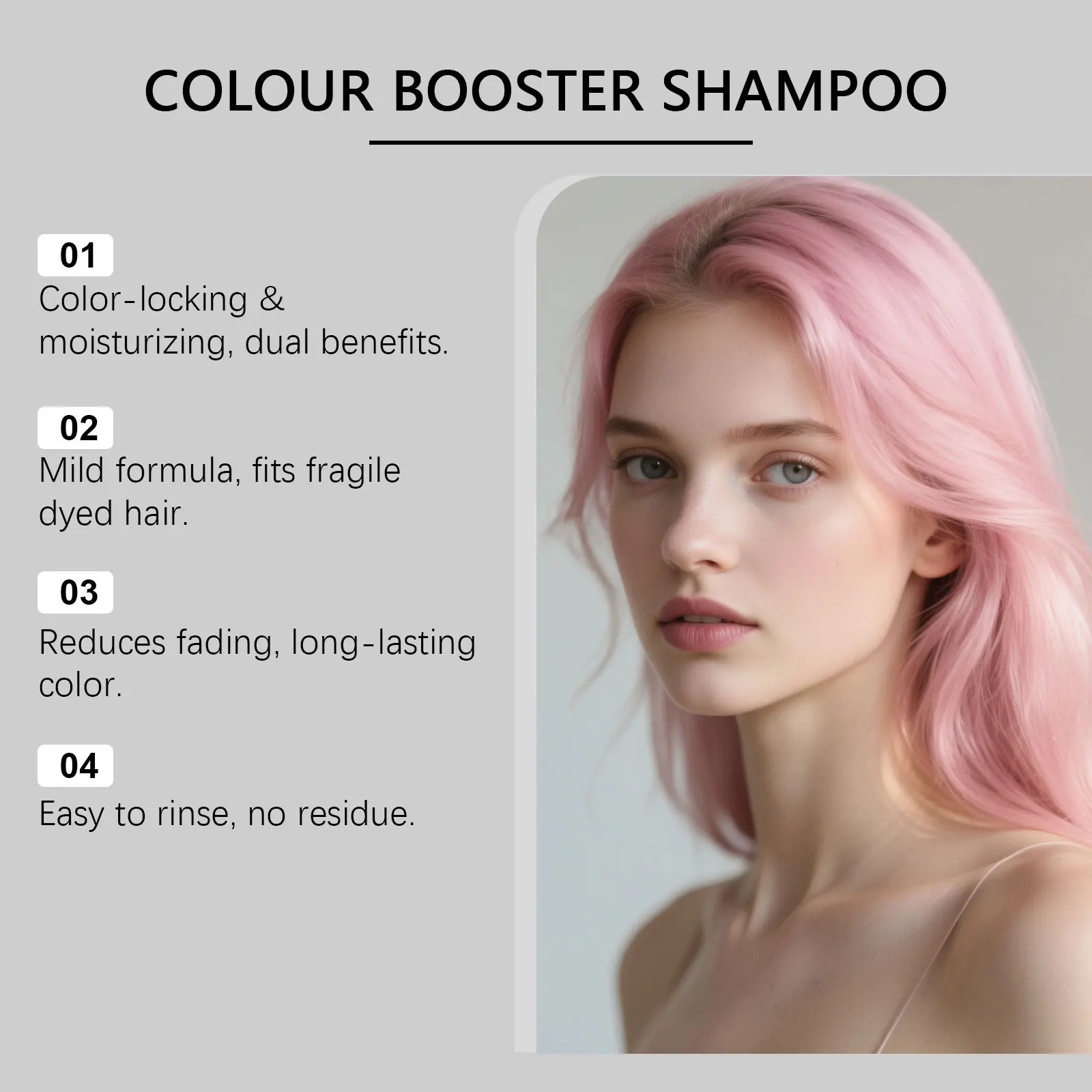 Hair Care Shampoo Series - Color Locking, Moisturizing, Smoothing, Lightweight & Even Coloring for Trendy Styles - 5