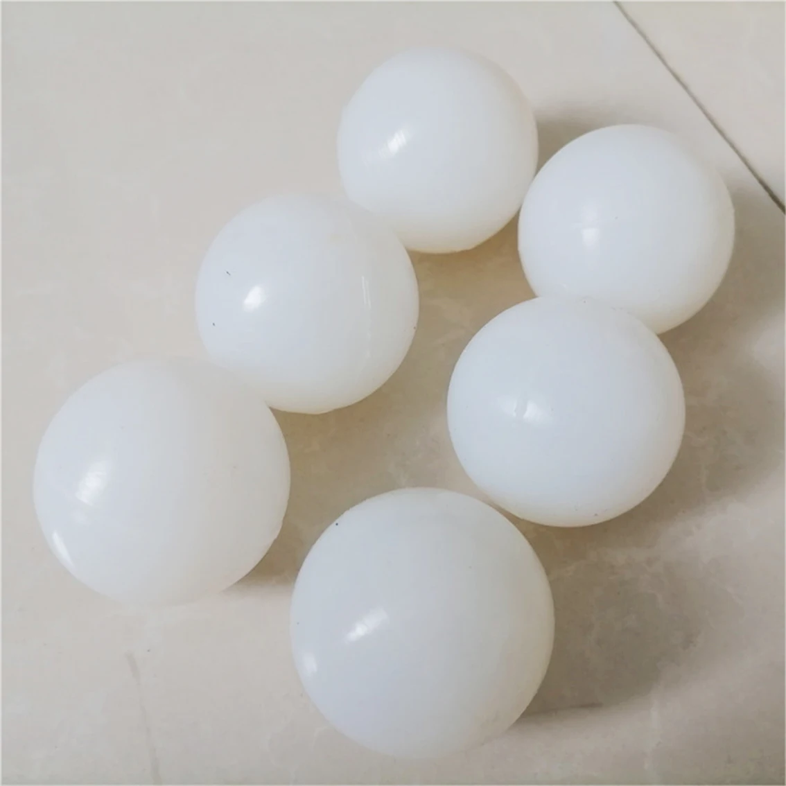 White Round Solid Silicone Ball Diameter