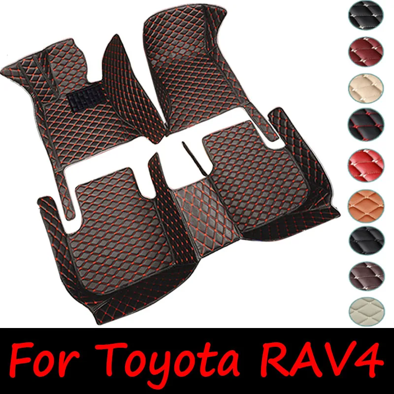 

Car Floor Mats For Toyota RAV4 Vanguard XA30 2006~2012 Carpet Auto Durable Rugs Luxury Leather Mat Anti Dirt Pad Car Accessories