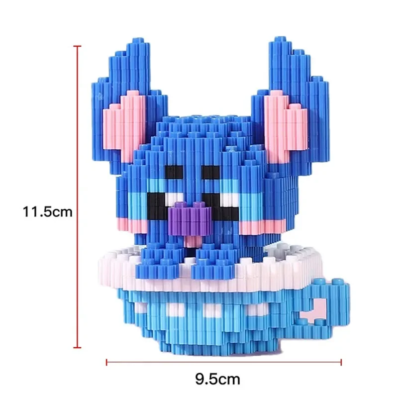 thumbnail image 1 of Bloques de construcción Sonic The Hedgehog, figura de Anime de Disney Angel Stitch, Hello Kitty, imagen bonita, rompecabezas, juguete de ensamblaje, venta al por mayor, 1 of 5