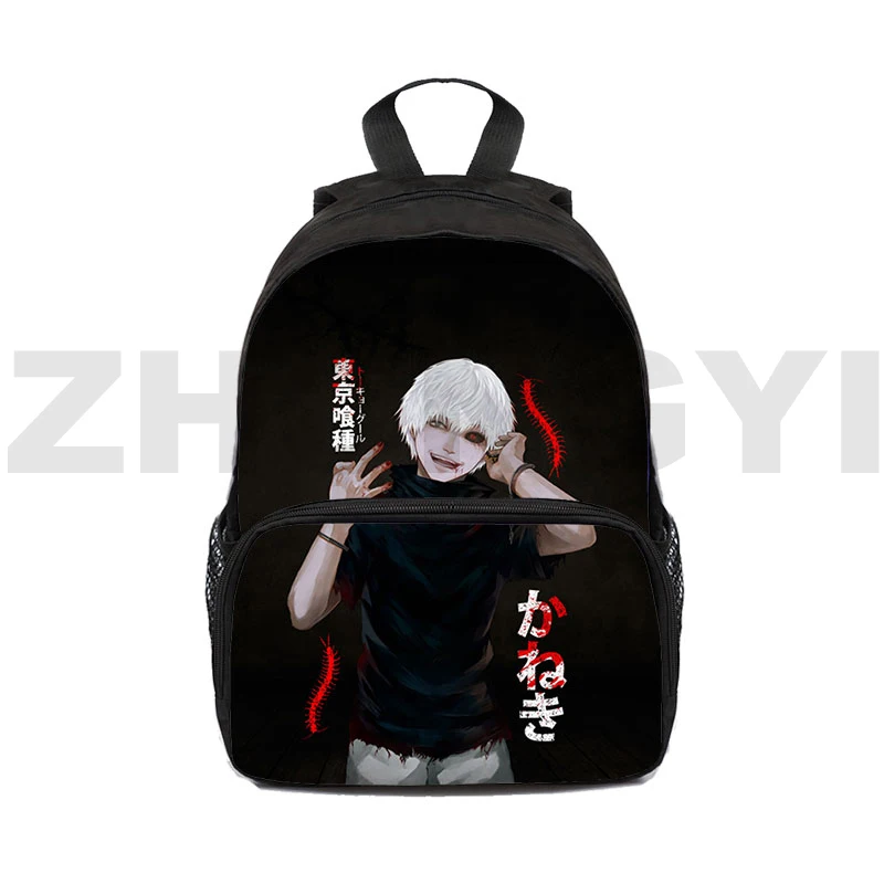 

Preppy Bookbag 3D Print Anime Tokyo Ghoul Backpack Cool Cartoon Canvas Women Mochila 12/16 Inch Children Gift Anime Schoobgas