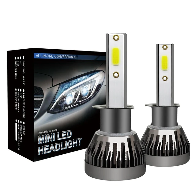 Bulb H9 LED Headlight Car 120W 20000LM Lights Mini Hid Xenon