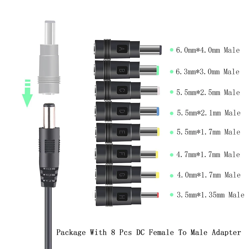 OLAF USB to DC Power Cable 5V To 12V Boost Converter 8 Adapters