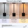 Simple Touch Sensor LED Table Lamp Rechargeable Desk Lamp 3Colors Adjustable Bedside Creative Ambient Light Bar Room Decor Light 6