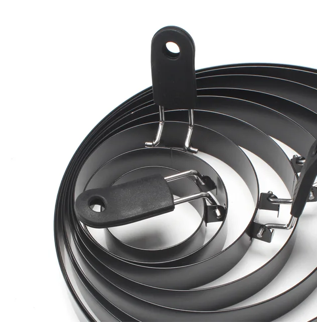 Pro Round Pancake Mold with Egg Ring Nonstick Stainless Steel Breakfast Maker Tool for Crepes Home & Commercial Use Cooking Mold 3