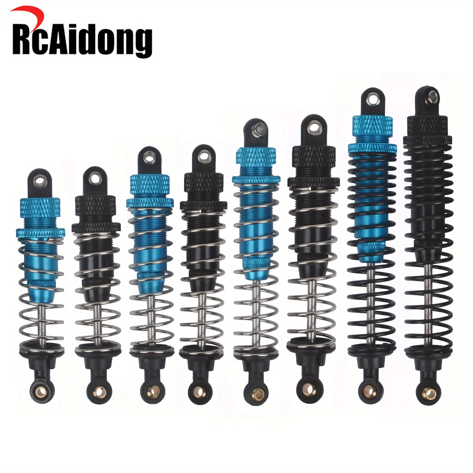 Aluminum Oil-Filled Shock Absorbers for RC Off-Road Vehicles (2-Pack)