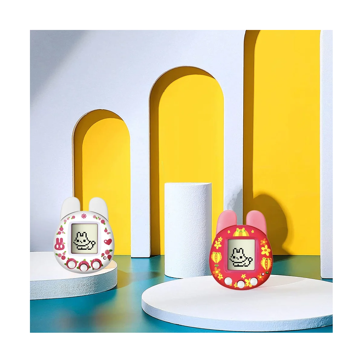Handheld Retro Virtual Pet Machine Game Console Electronic Digital Pet Toy for Kids Children(B) 4
