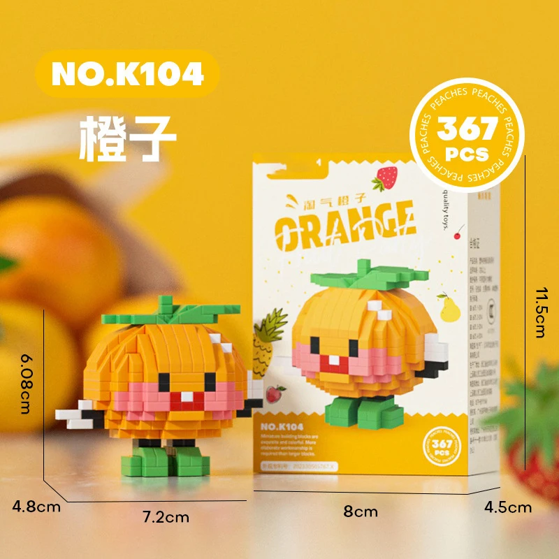 Microblocchi di frutta Mini blocchi Nano Blocks Kit di figurine fai-da