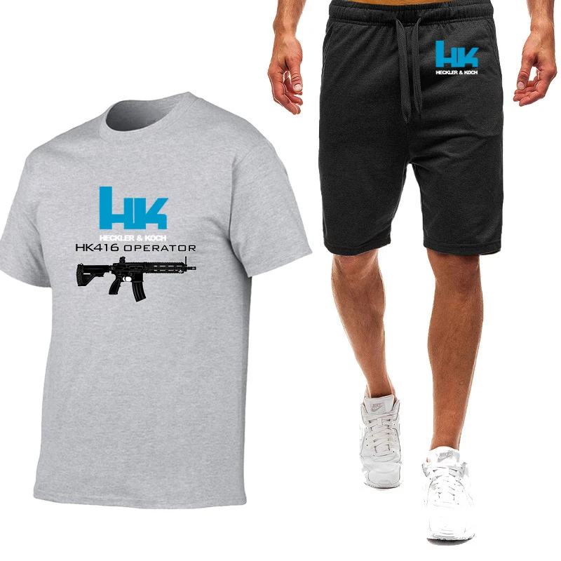 Mens Summer Graphic Tshirt and Pants Set