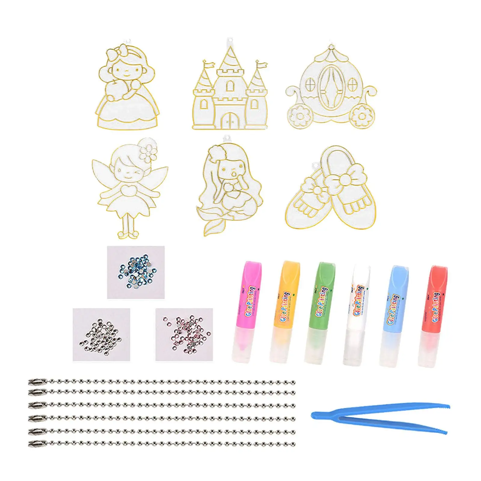 DIY Crystal Paint Arts and Crafts Set Painted Decorate Graffiti Crystal Art Paint Set for Boys Girls Adults Kids Birthday Gifts