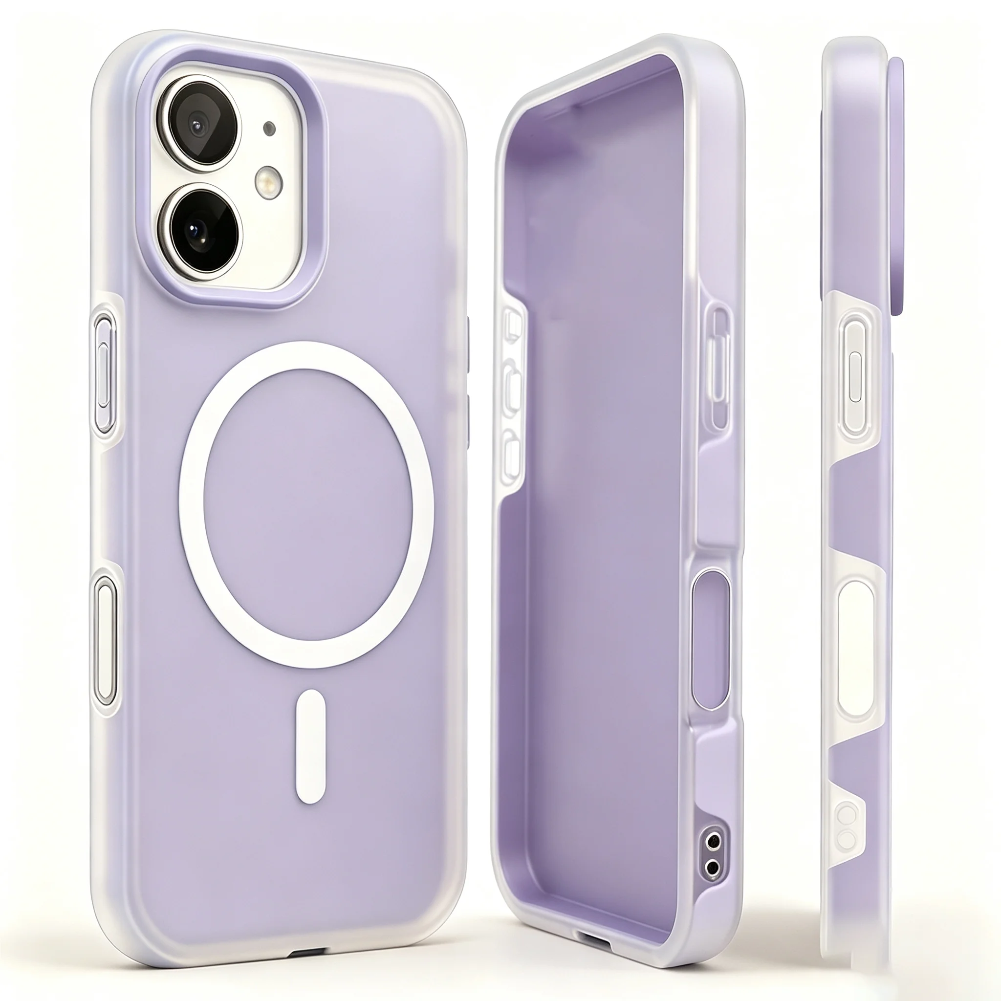 Magnetic Shockproof Silicone Case with Camera Control Cover
