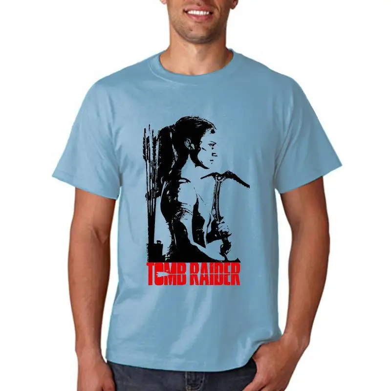 Tomb Raider Movie Lishia Branch Alice Vikander Grey T-Shirt T-Shirt Da Uomo S-3Xl
