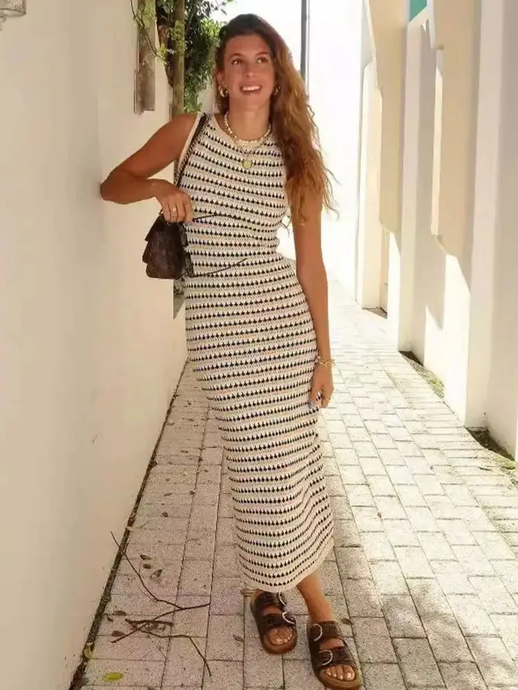 Knitting Patterned Summer Dress Knitting Pattern Warm Breezy Summer Dress