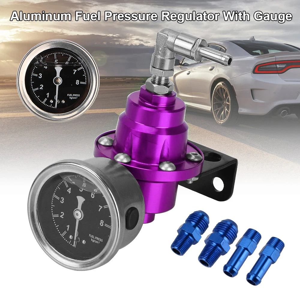 Fuel Pressure Regulator Universal SARD Style Adjustable Jdm Turbo With Original Gauge AN6 1/8 NPT Fitting Car Accessories fuel pressure regulator