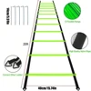 Pro Speed & Agility Training Set— Includes 12 Rung 20ft Agility Ladder , 12 Disc Cones, 4 Steel Stakes, 1 Resistance Parachute 2