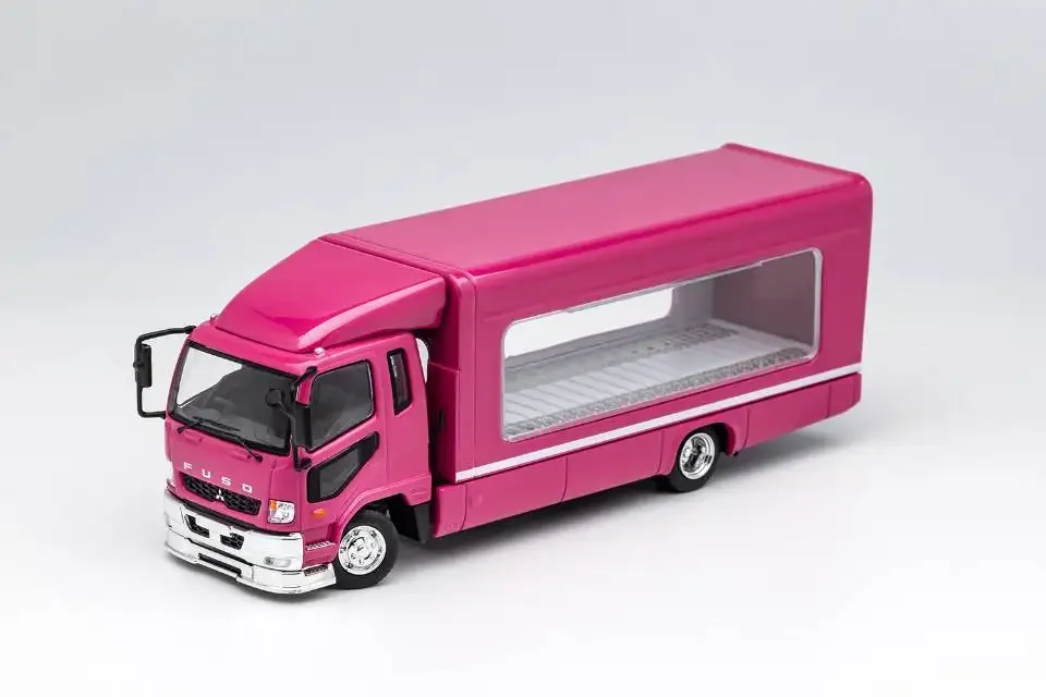 新品 GCD 1/64 三菱 FUSO ファイター 積載車 ピンク　2台セット Amazon | ゲインコーププロダクツ 1/64 三菱FUSOトラック ダブル