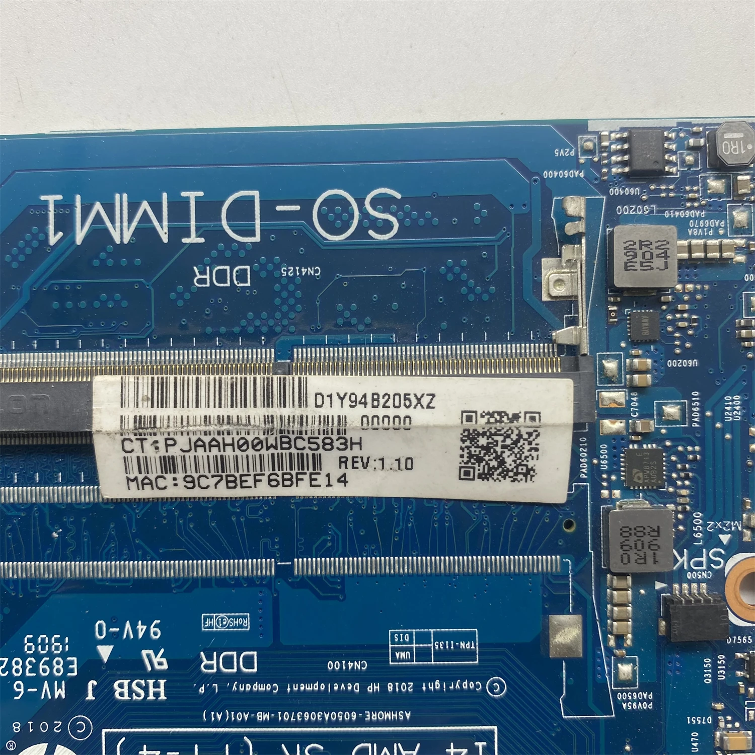 6050A3063701-MB-A01 For HP TPN-I135 14-DK 14Z-DK 14S-DK 14S