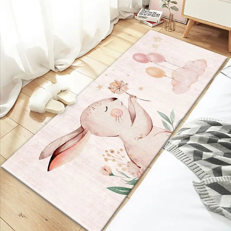Cartoon Carpet for Bedroom Modern Children Carpet Floor Mats Washable Bath Mat Entrance Door Mat Kids Play Mat Kawaii Room Decor 2