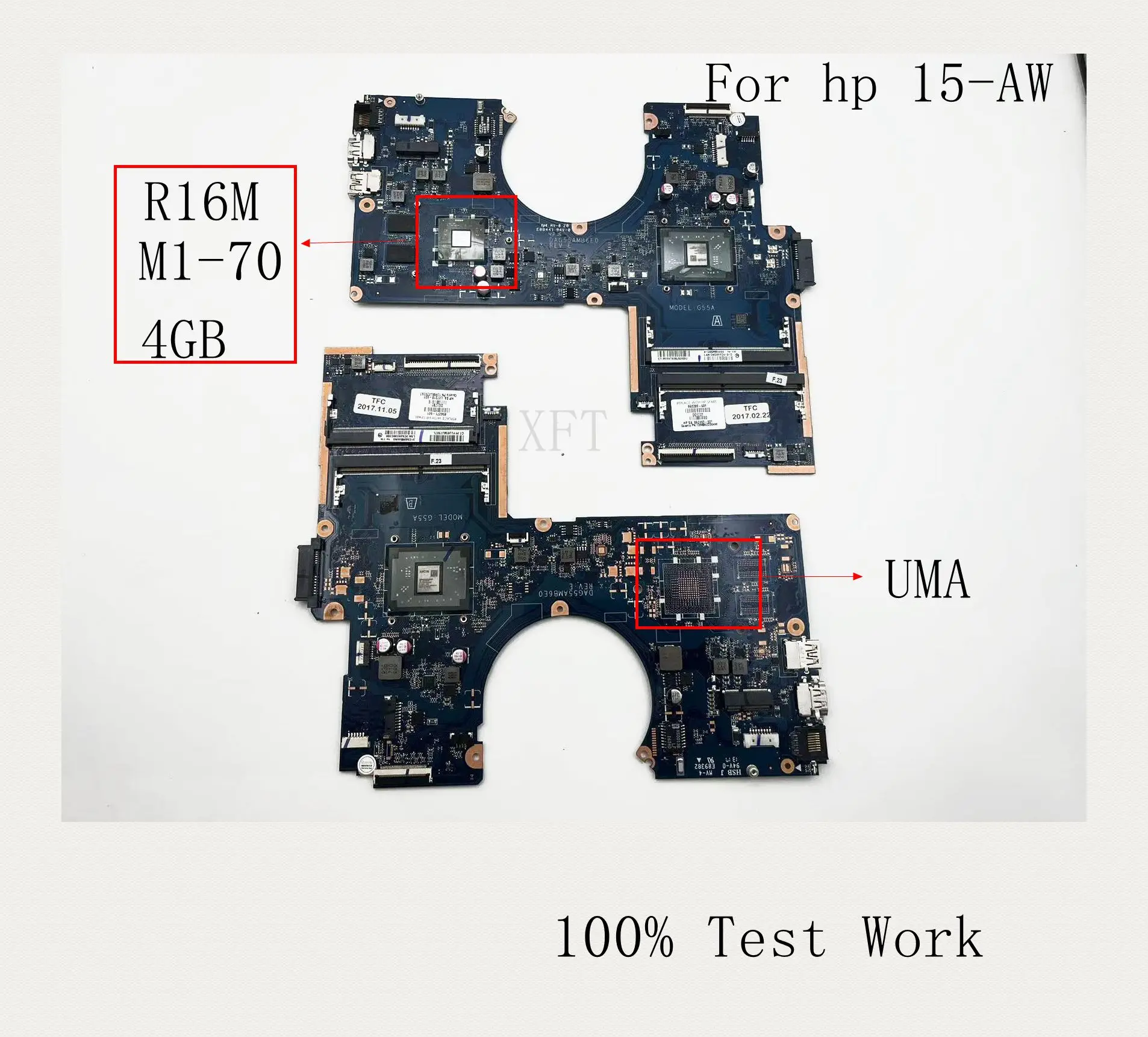 

For HP 15-AW 15-AU Notebook Motherboard DDR4 DAG55AMB6E0 856271-601 860280-601 100%Test Works Properly
