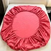 Skin-friendly Fitted Sheet Printed Bed Cover sabanas para cama Elastic Bedsheet Simple Style Mattress Cover (No Pillowcase) 6