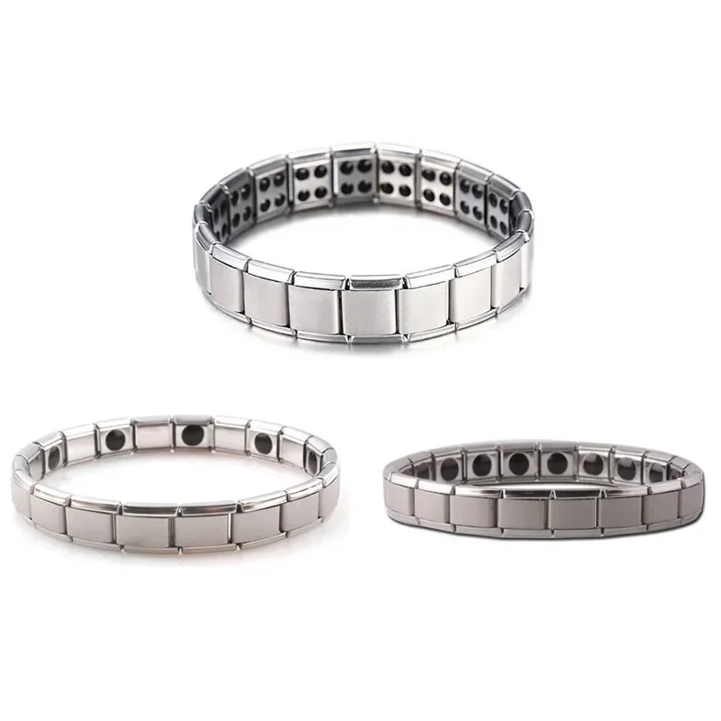 Classic Healthy Magnetic Magnet Arthritis Pain Relief Energy Jewelry Bracelet for Men Fitness Weight Loss Health Care Bangles