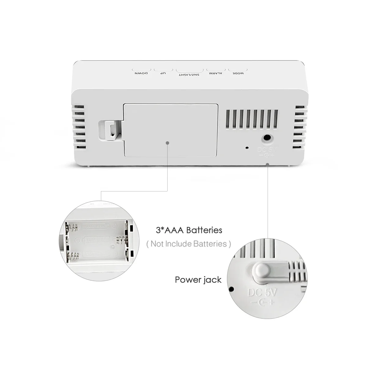 USB Power LED Table Clock Bedroom Bedside Digital Electronic Clock Office Desk Alarm For Home Decor digital clock,lcd digital clock,digital desk clock,digital table clock,mini desk clock