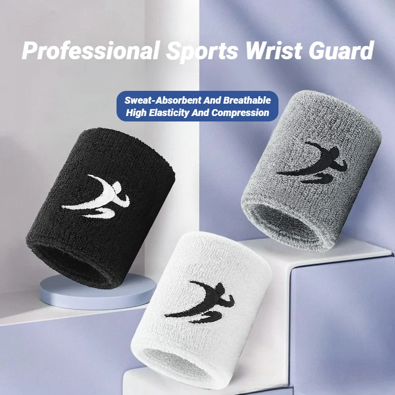 Sports wristbands for men and women running basketball fitness tennis badminton breathable sweat absorbing