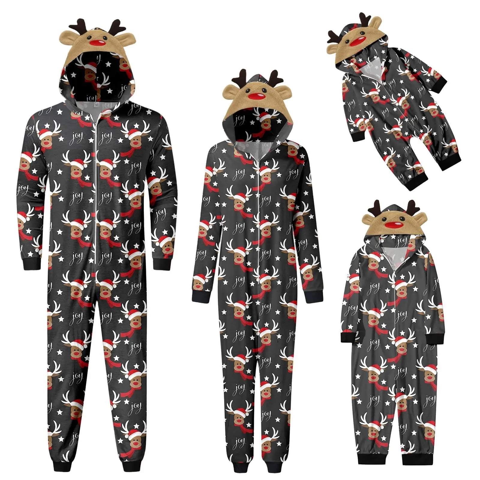 Conjunto de pijamas navideños familiares a juego, camiseta de manga larga con letras de alce, pantalones a cuadros, ropa de dormir, ropa de estar por casa, pijamas navideños, ropa de dormir