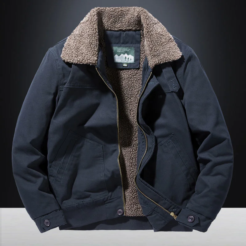 Winter Motorcycle Jacket Jacket Man Clothes Autumn Withzipper Cardigan Bomber Heavy Camping Military Oversize