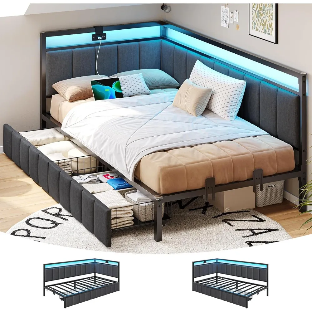 Twin Storage Platform Bed 1