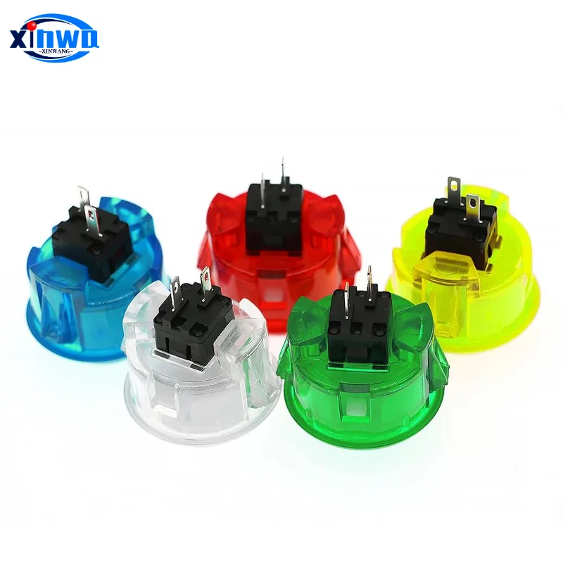 클리어 푸시 단추 내구성 멀티케이드 비디오 게임 콘솔 복사 Sanwa Obsc 히트박스 컨트롤러 테이블레로 아케이드 PC 네오 지오, 24mm, 30mm