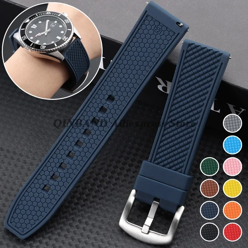 Premium Silicone Sports Watch Band - Waterproof Strap