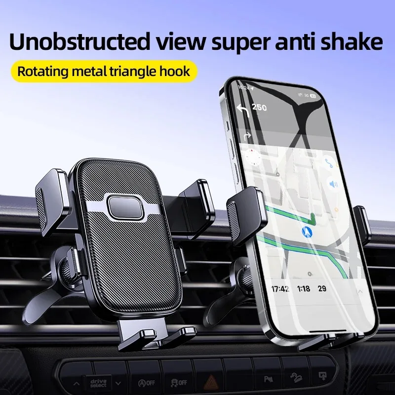 Supporto per telefono da auto a gravità per iPhone, Xiaomi, Samsung, supporto per cellulare da auto per cruscotto, parabrezza, bocchetta dell'aria. - Image 4